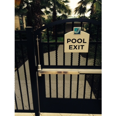 Von Duprin 98-L-374L-POOL-US32D-1609 Special Order Pool Gate Exit Device