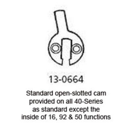 Cams for conventional mortise cylinders in Sargent Keyways