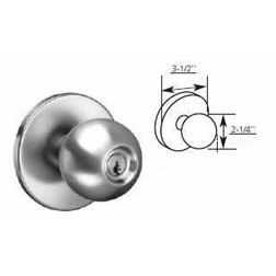 Corbin Russwin Global Nightlatch Function Knob Trim for ED8000 Exit Device