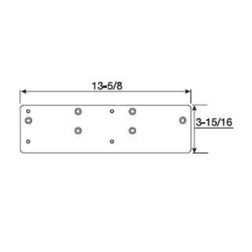 Norton 7786 Narrow Top Rail Drop Plate