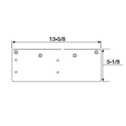Norton 7788 Narrow Top Rail Drop Plate