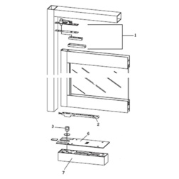 Dorma Center Hung, Single Acting, Complete Floor Closer