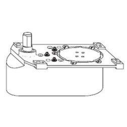 Rixson Offset Floor Closer Body with Q Option