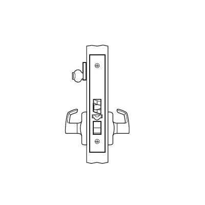 Corbin Russwin Complete Office Function Mortise Lock with Lever and Rose Commercial Door Locks image 2