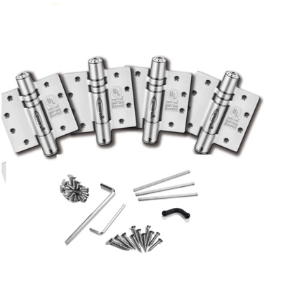 Waterson USA 4-Piece Mechanical Adjustable Self Closing Hinge 4-1/2" x 4-1/2" Specialty Hinges