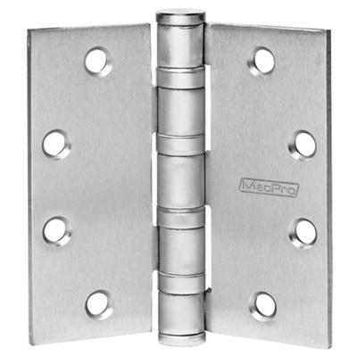 Qualified Box of 4-1/2 x 4-1/2 Standard Weight Ball Bearing Hinges Pivots, Pivot Sets and Patch Fittings