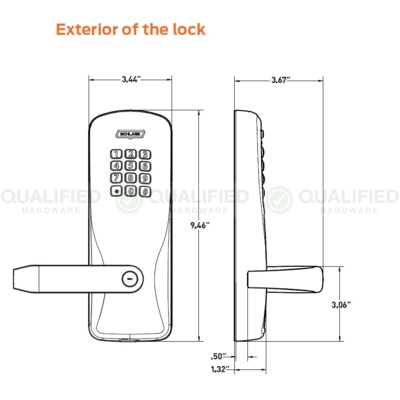 Schlage Special Order Electronic Digital Pushbutton Exit Device Lock Special Orders image 3