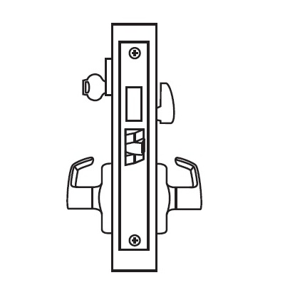 Corbin Russwin Complete Dormitory or Entrance Function Mortise Lock with Lever and Rose Commercial Door Locks image 2