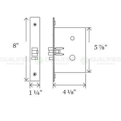 dormakaba Special Order Mechanical Pushbutton Mortise Lock Special Orders image 2