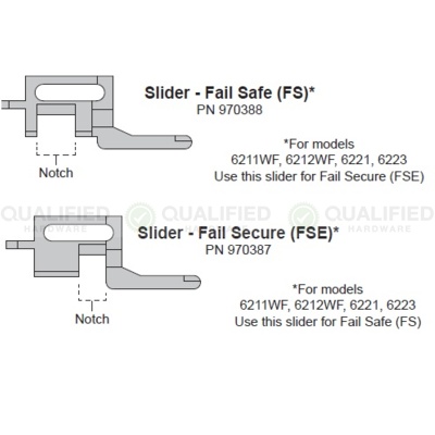 Von Duprin Special Order Slider for  6000 Electric Strikes Special Orders