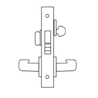 Sargent Dormitory or Exit Function Complete Mortise Lock with J Style Lever and Rose Mortise Locks