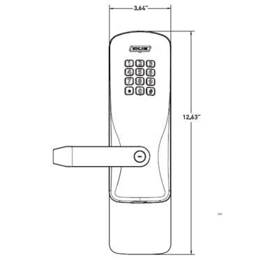 Schlage Special Order Electronic Digital Pushbutton Exit Device Lock Special Orders image 2