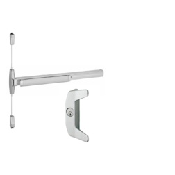 Von Duprin Narrow Stile Surface Mounted Vertical Rod Device with Night latch trim Vertical Rod Exit Devices