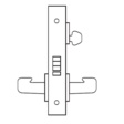Sargent Electromechanical Fail Secure Mortise Lock with Lever and Rose Commercial Door Locks image 2