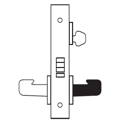 Sargent Storeroom Function Complete Mortise Lock with Lever and Decorative Plate Commercial Door Locks image 2