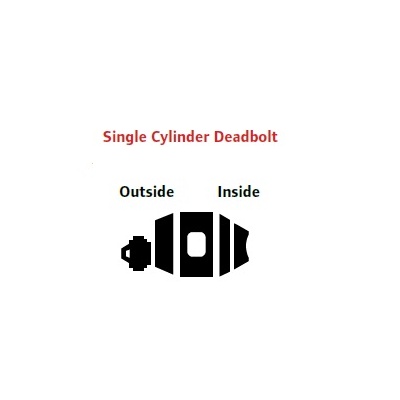 Schlage Standard Duty Single Cylinder Deadbolt Commercial Door Locks image 2