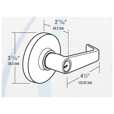 Arrow Standard Duty Storeroom Lever Commercial Door Locks image 2