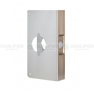 Don-Jo CW-1 Classic Cylindrical Lock Wrap Around Plate for 1-3/8