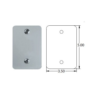 Detex Special Order Blank Plate For V40 Exit Device Special Orders