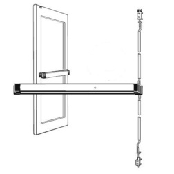 Adams Rite Special Order Narrow Stile Concealed Vertical Rod Exit Device with MLR-Motorized Latch Retraction Special Orders