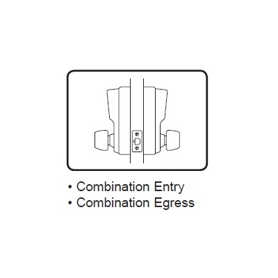 dormakaba Entry and Egress Mechanical Pushbutton Lock Keyless Door Locks image 2