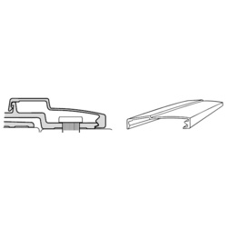 Roton Replacement Cover for Continuous Hinge Continuous Hinges