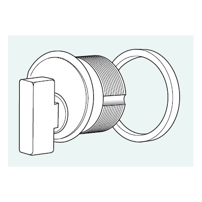 Adams Rite Special Order 1 Thumbturn Mortise Cylinder with Trim Ring Special Orders image 2