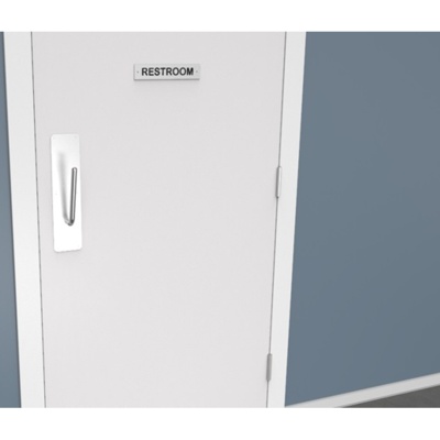 Rockwood Manufacturing Special Order Touchless Arm Pull with Plate With MicroShield(R) Antimicrobial Finish. Touchless Door Hardware image 4