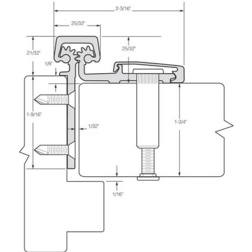 Roton Heavy Duty Half Surface Continuous Hinge Continuous Hinges