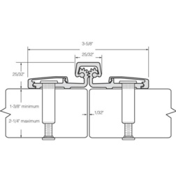 Roton Full Surface Heavy Duty Continuous Hinge for Bi-Fold Applications Continuous Hinges