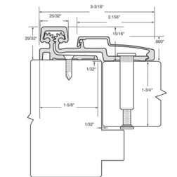 Roton Heavy Duty Full Surface Continuous Hinge Continuous Hinges