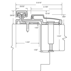 Roton Standard Duty Full Surface Continuous Hinge Continuous Hinges