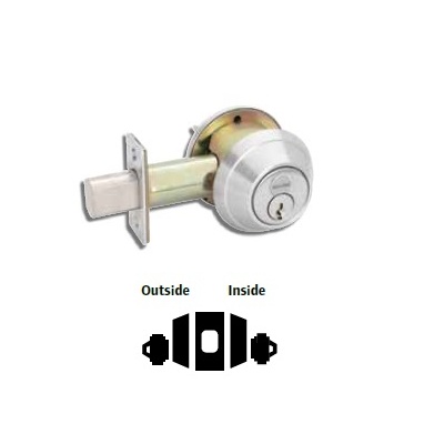Schlage Special Order Double Cylinder Deadbolt Prepped for Interchangeable Core Special Orders