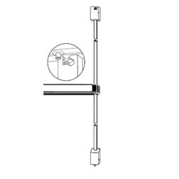 Adams Rite Special Order Surface Vertical Rod Exit Device with Cylinder Dogging Special Orders