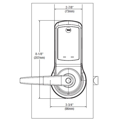 Yale nexTouch Cylindrical Access Control Lock with Keypad Special Orders image 3