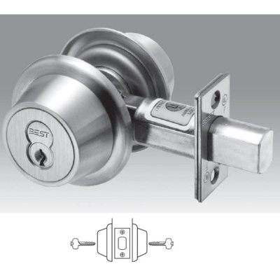 Best Heavy Duty Interchangeable Core Double Cylinder Deadbolt 2-3/8Backset Commercial Door Locks