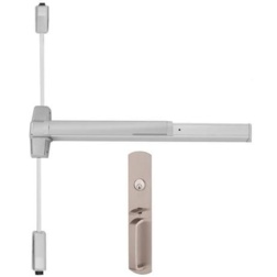 Von Duprin Surface Mounted Vertical Rod Device with Thumbpiece Trim Vertical Rod Exit Devices