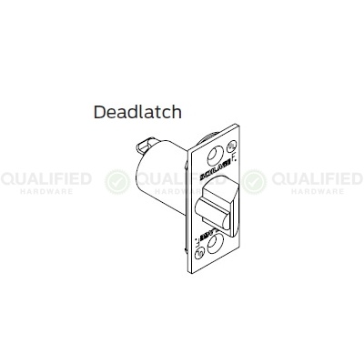 Schlage 2-3/4 Backset Deadlatch for AL and A Series Locks Commercial Door Locks