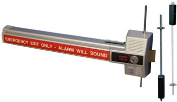 Detex Special Order 3 Point Locking Alarmed Dead Bolt Exit Device Special Orders
