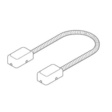 Qualified Keedex 18 Armored Door Loop-1/4 Flexible Conduit Exit Devices / Panic Bars