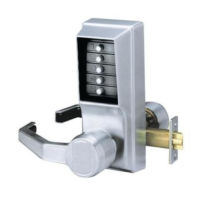 dormakaba Simplex Heavy Duty Mechanical Pushbutton Lever Lock with Passage Mode Keyless Door Locks