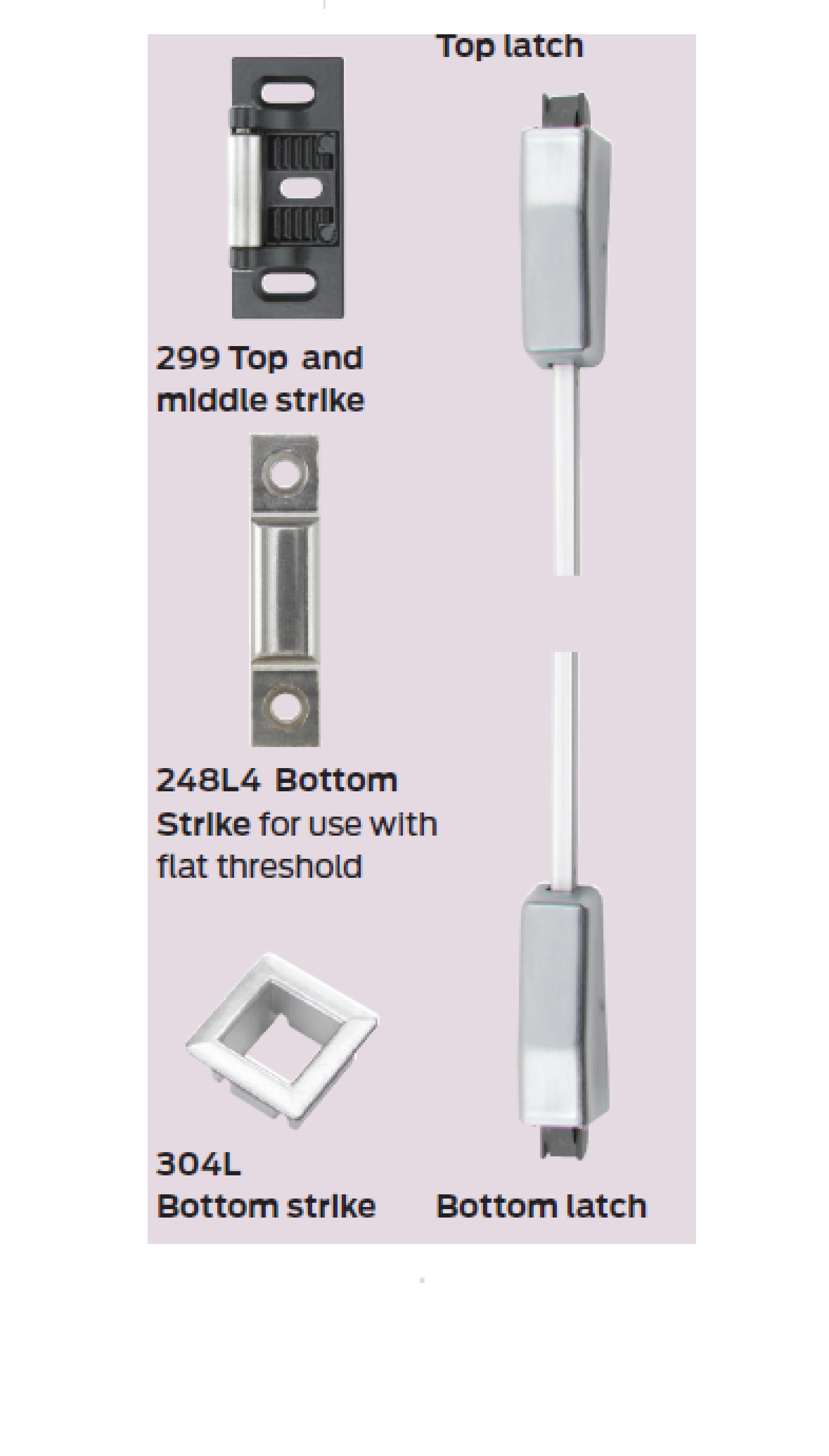 Von Duprin Special Order Three-point Latching Exit Device Special Orders image 2