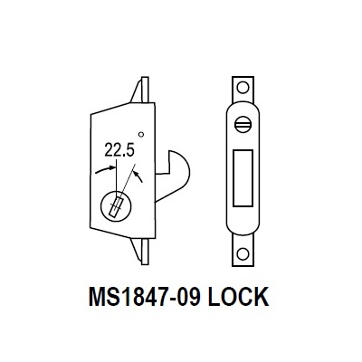 Adams Rite Special Order Deadbolt for Ultra-Narrow Stile Siding Doors Special Orders image 2