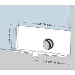 dormakaba Patch Lock Fitting AR20 for Type F Door Pivots, Hinges and Patch Fittings