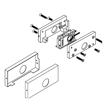 dormakaba Patch Lock Fitting AR20 for Type F Door Pivots, Pivot Sets and Patch Fittings image 2