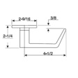 Yale Augusta Lever and CO Rose Mortise Lock Trim for 8847 Function Commercial Door Locks image 2