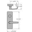 Precision Hardware Special Order Apex Rim Exit Device with Keyed Lever Trim Special Orders image 2