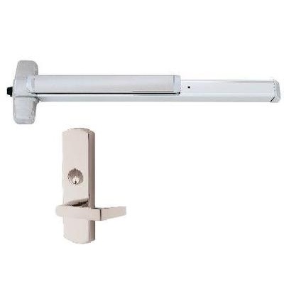 Von Duprin 99EO US26D 3 99EO Rim Exit Device from The 99 Series for 3 Wide Doors Satin Chrome Finish 