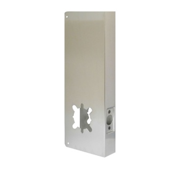 Don-Jo CW-14-S-2 Classic Cylindrical Lock Wrap Around Plate for 1-3/4 Thick Door