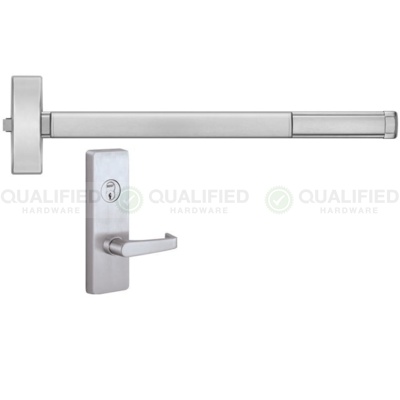 Precision Hardware Special Order Apex Rim Exit Device with Keyed Lever Trim with Weatherized Finish Special Orders